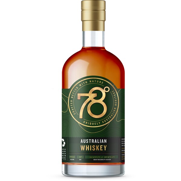 78 Degrees Australian Whiskey 700ml