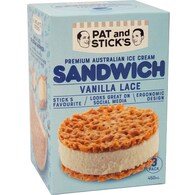 Pat And Stick's Ice Cream Sandwich Vanilla Lace