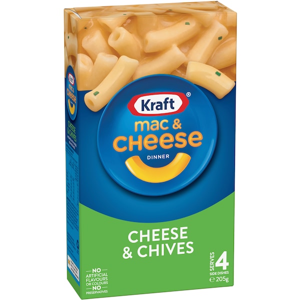 Kraft Mac & Cheese Macaroni Pasta Cheese & Chives Noodles 205g