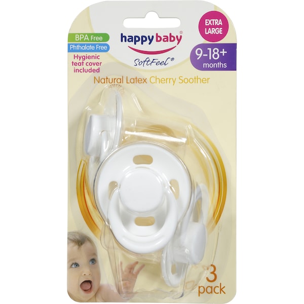 Happy Baby Soother Extra Large 3 Pack