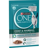 Purina One Adult Hairball Control With Chicken In Gravy Wet Cat Food