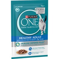 Purina One Adult Ocean Fish In Gravy Wet Cat Food