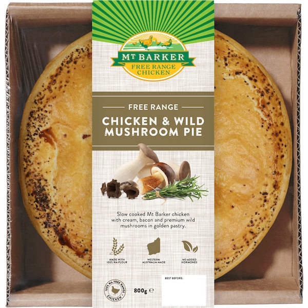 Mt Barker Chicken & Wild Mushroom Family Pie 800g