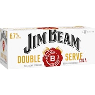 Jim Beam White Double Serve Cans