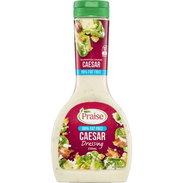 Praise Dressings Caesar 99% Fat Free 330mL | Woolworths
