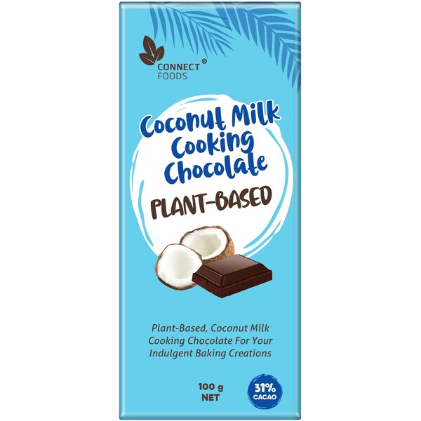 Connect Foods Coconut Milk Cooking Chocolate Plant-based 100g