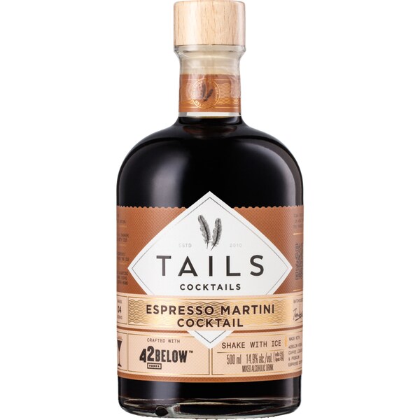 Tails Espresso Martini Cocktail With 42 Below Vodka 500ml