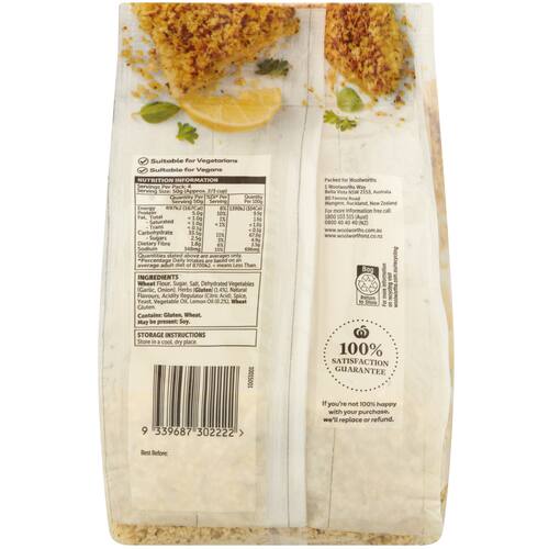 Woolworths Lemon and Herb Panko Crumbs 200g bunch