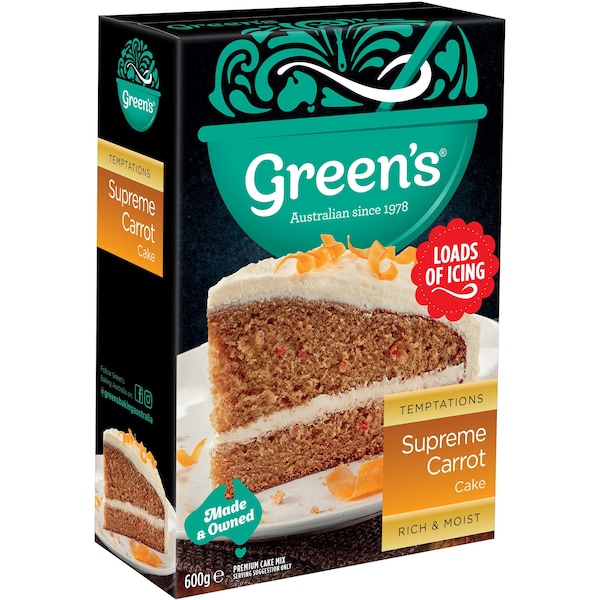 Green's Supreme Carrot Cake 600g