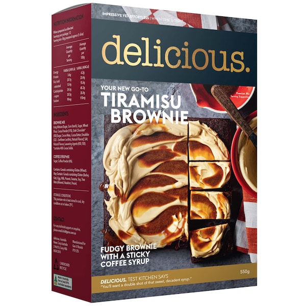 Delicious Tiramisu Brownie 550g