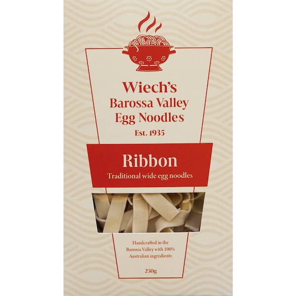 Wiech's Barossa Valley Egg Noodles Ribbon Tie Ribbon Egg Noodles Pasta 250g