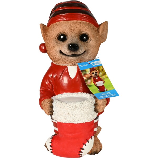 Christmas Solar Meerkat Stocking Each