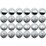 Christmas Fantasy Bauble 3cm Silver 24 Pack