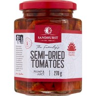 Sandhurst Tomatoes Semi Dried Canola Oil