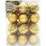 Christmas Enchantment Bauble 3cm Gold 24 Pack