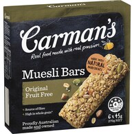 Carman's Muesli Bars Original Fruit Free