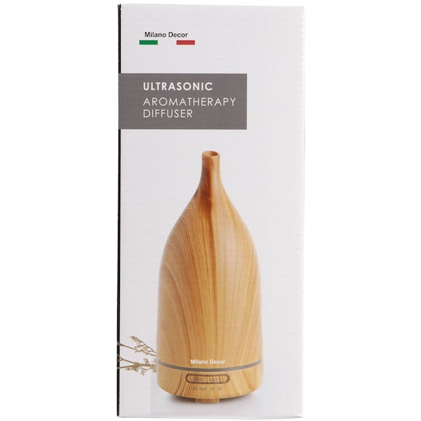 Milano Decor Ultrasonic Aromatherapy Diffuser Light Wood Each