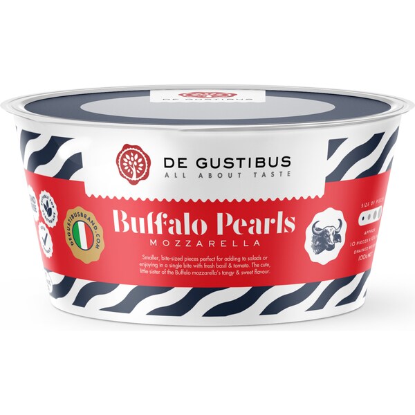 De Gustibus Buffalo Pearls Mozzarella 100g