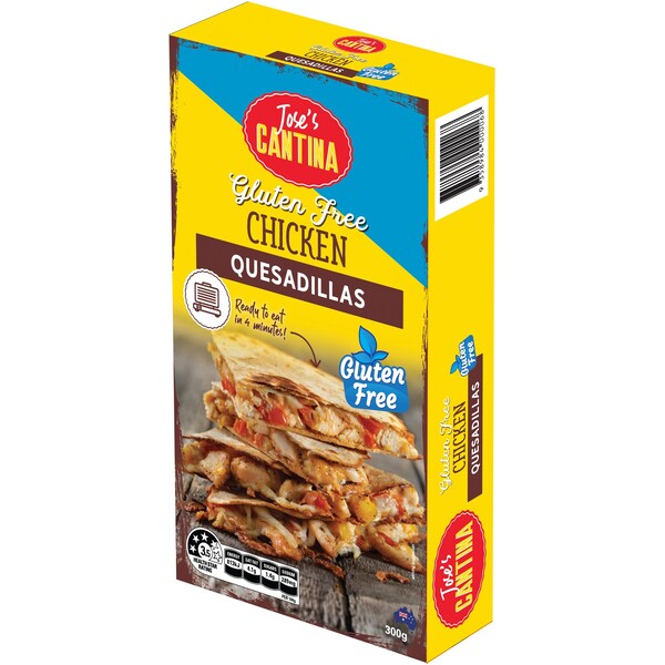 Jose's Cantina Gluten Free Chicken Quesadillas 300g