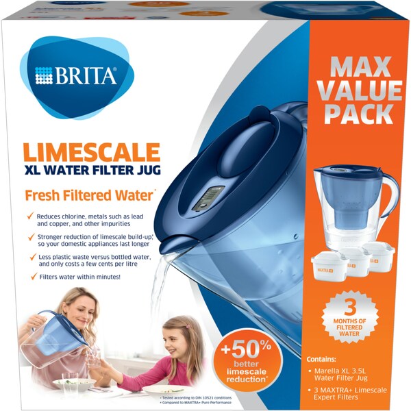 Brita Limescale Extra Large Water Filter Jug Each