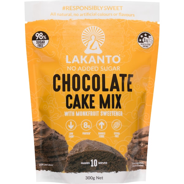 Lakanto Chocolate Cake Mix With Monkfruit Sweetener 300g