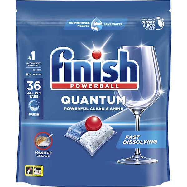 Finish Powerball Ultimate All In 1 Dishwasher Tablets 36 Pack