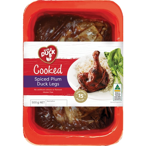 Luv-A-Duck Spiced Plum Duck Legs 500g