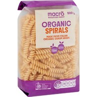 Macro Organic Spirals Pasta