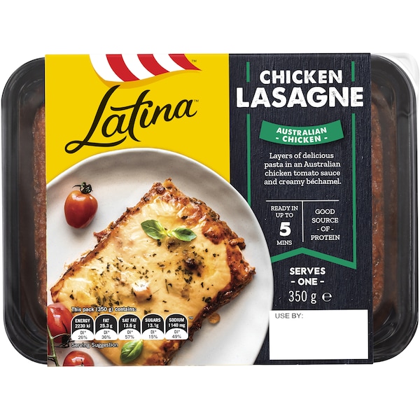 Latina Fresh Chicken Lasagne 350g