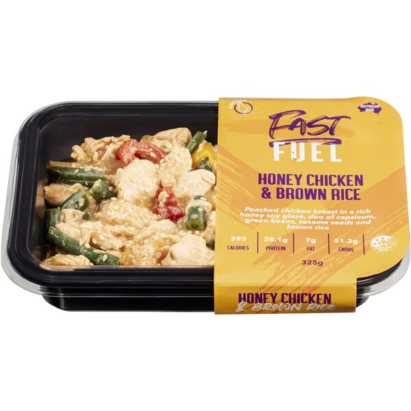 Fast Fuel Honey Chicken & Brown Rice 325g