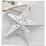 Christmas Divine Metal Star Silver Ornament Each