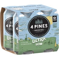 4 Pines Ultra Low Alcohol 0.5% Beer Cans