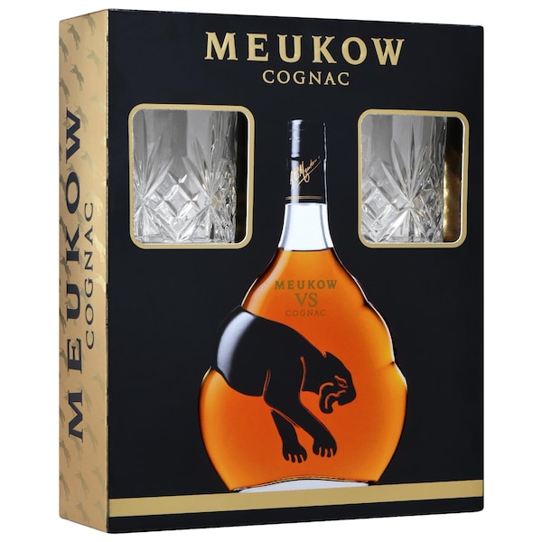 Meukow Vs Cognac With 2 Glasses Gift Pack 700ml