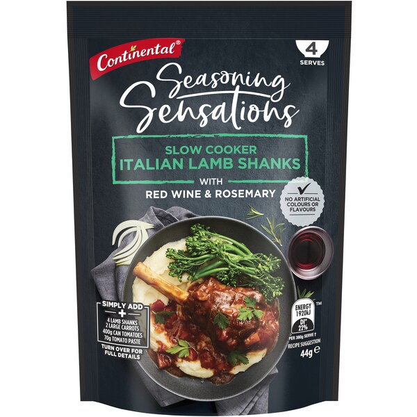 Continental Seasoning Sensations Recipe Base Italian Lamb Shanks 44g