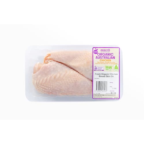 Macro Fillets Macro Organic Chicken Skin On Breast Fillet 350g | bunch