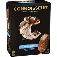 Connoisseur Gourmet Ice Cream Cookies & Cream Sticks