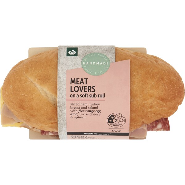 Woolworths Meat Feast Roll 172g