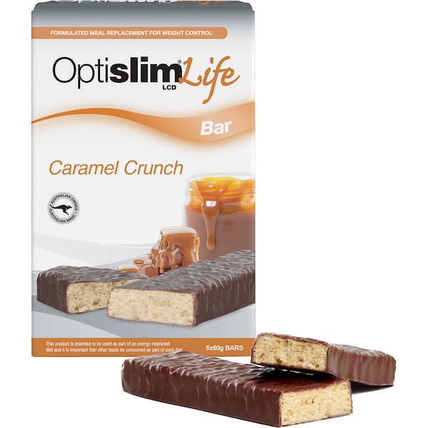 Optislim Life Bar Caramel Crunch 5 Pack