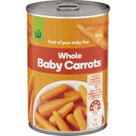Woolworths Whole Baby Carrots Baby