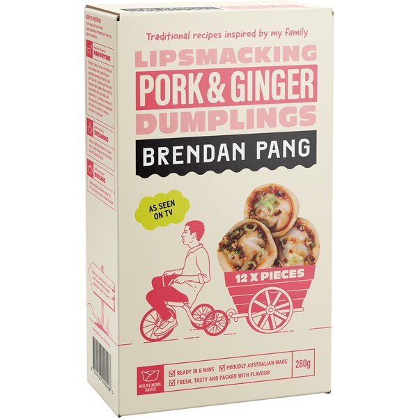 Brendan Pang Pork & Ginger Dumplings 280g