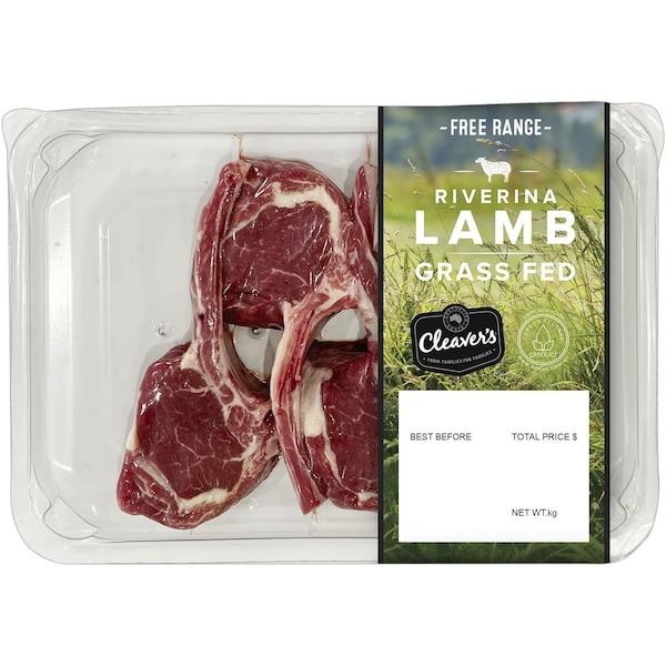 Cleaver's Grass Fed Lamb Cutlets 180g - 320g