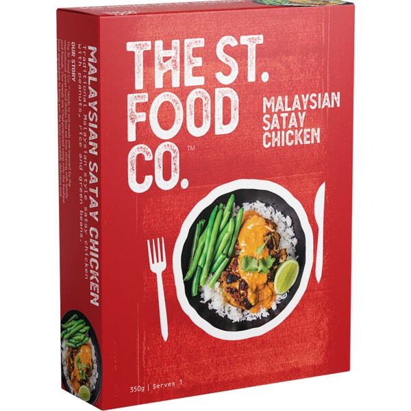 The St. Food Co. Malaysian Satay Chicken Frozen Meal 350g