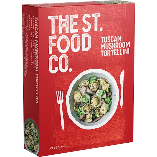 The St. Food Co. Tuscan Mushroom Tortellini Frozen Meal 350g