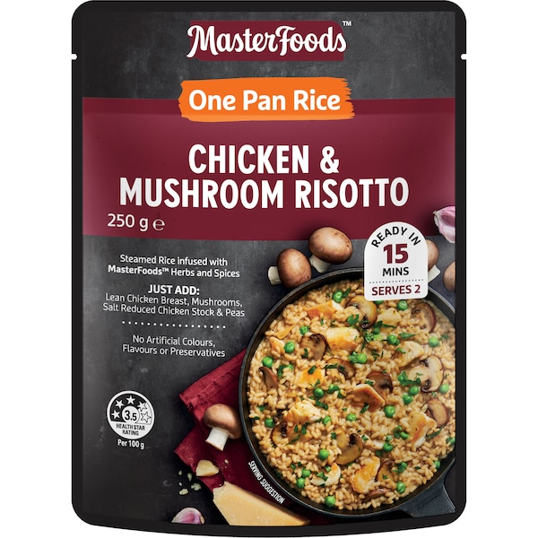 MasterFoods One Pan Rice Chicken & Mushroom Risotto 250g