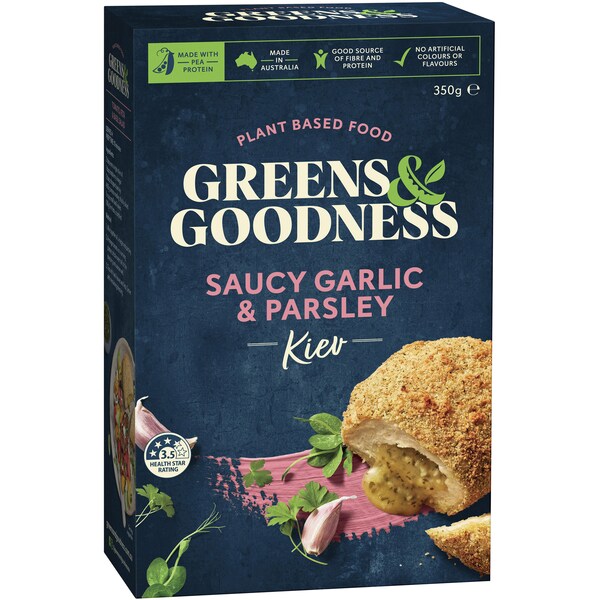 Greens & Goodness Saucy Garlic & Parsley Kyiv 350g
