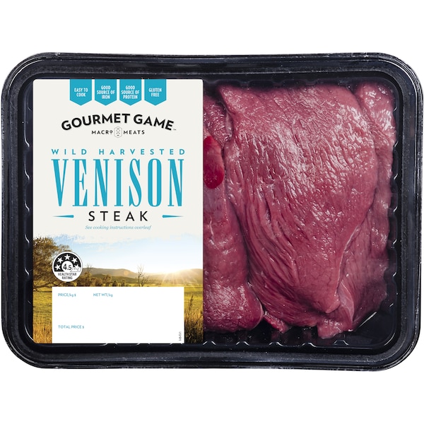Gourmet Game Venison Steak 1kg