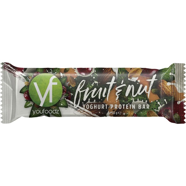 YouFoodz Fruit & Nut Yoghurt Protein Bar 50g