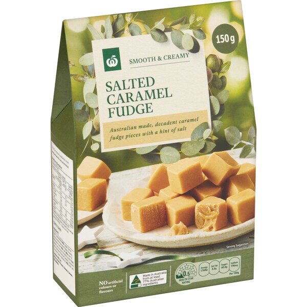 Woolworths Salted Caramel Fudge 150g