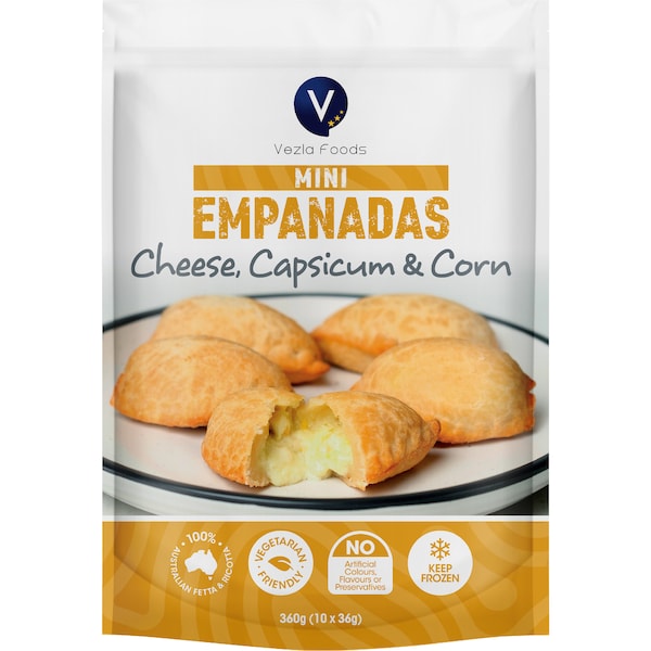 Vezla Mini Empanadas Cheese Capsicum & Corn 360g