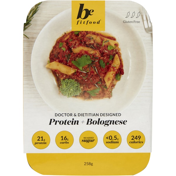 Bfit Food Protein+ Bolognese Gluten Free Frozen Meal 258g